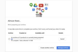 download google data prepping archive