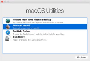 mac911 macos sierra recovery mode reinstall