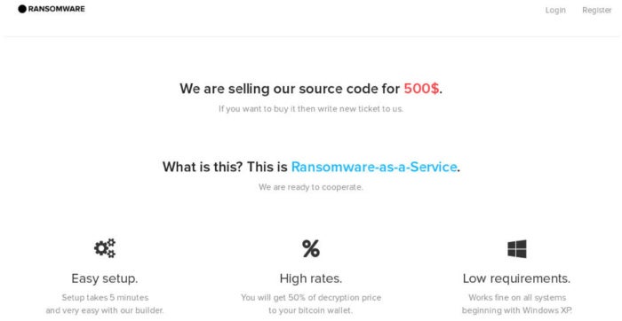 ransomware as a service