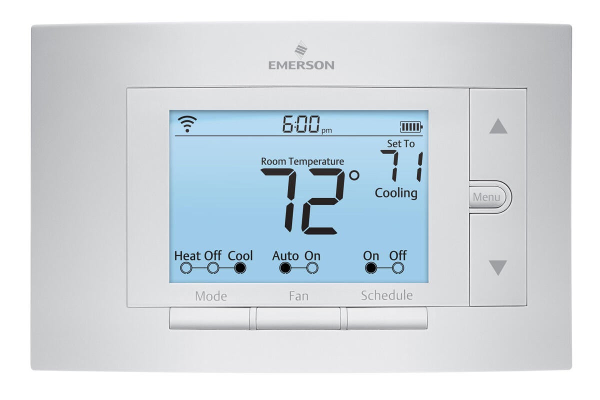 Emerson Sensi Thermostat Review Traditional But With Smart Features