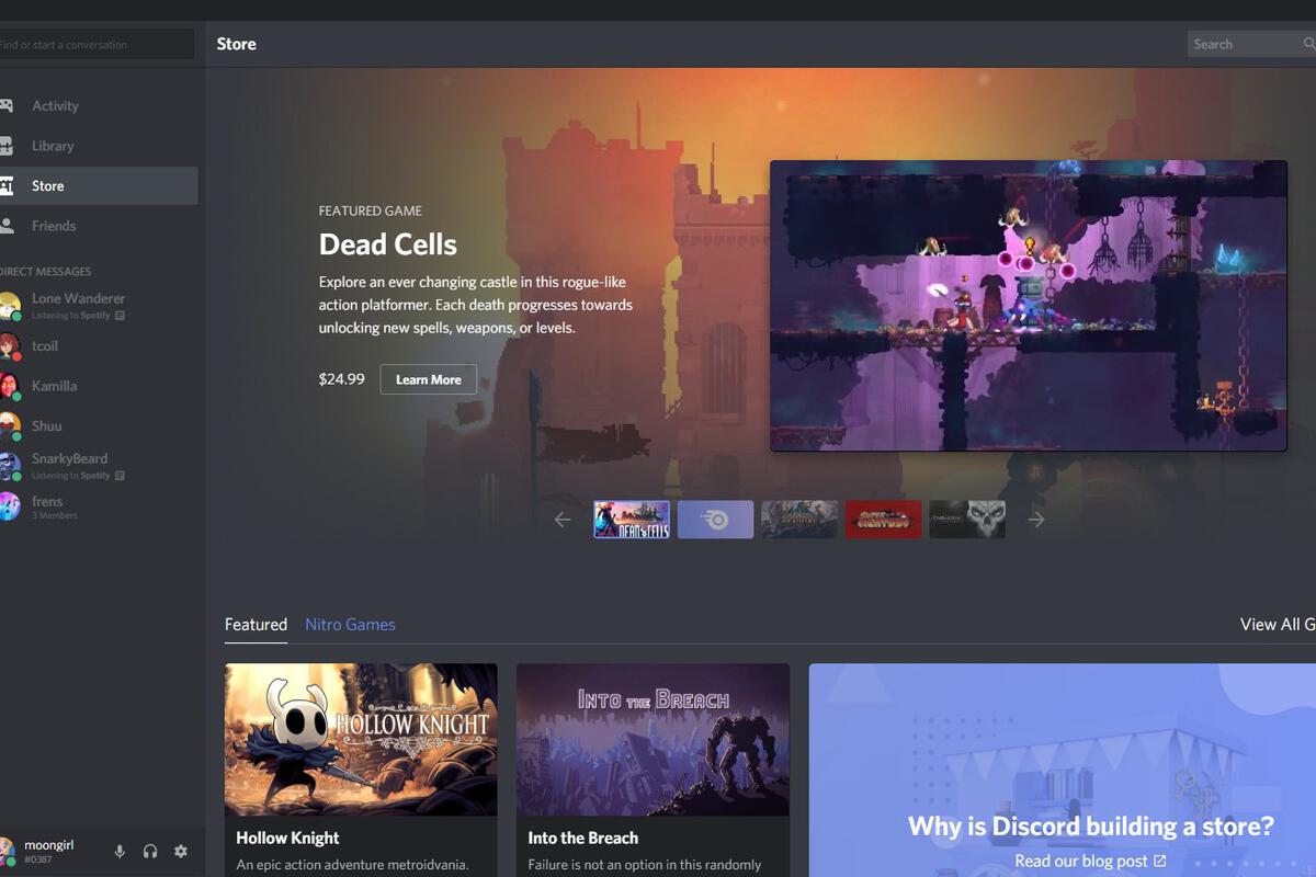 Techmeme Gaming Chat Company Discord Says Its Digital Game Store