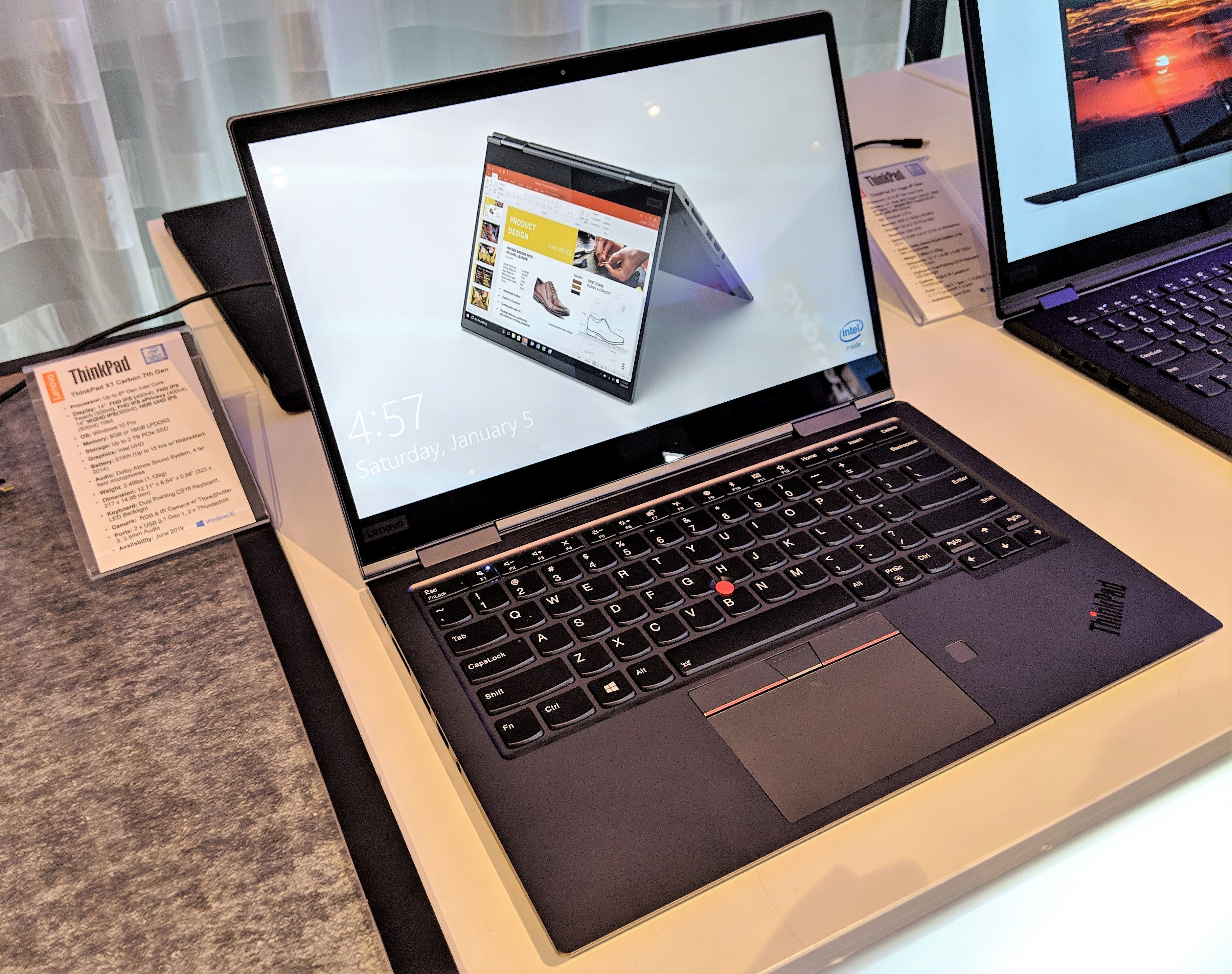 Lenovo actualiza la ThinkPad X1 Carbon y X1 Yoga #CES2019
