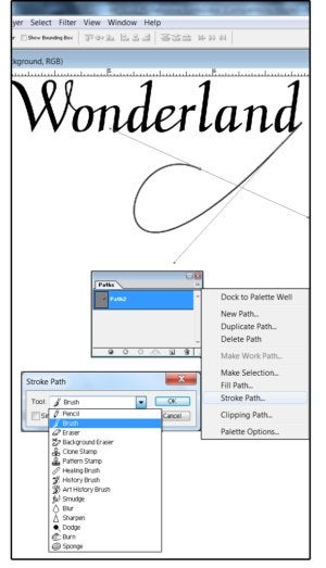 05 use the pen tool to add a terminal swash to the serif of the last letter