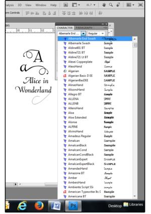 06 choose some fonts with decorative swashes