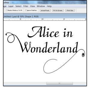 09 attach the custom shape to the text then mergesave the file