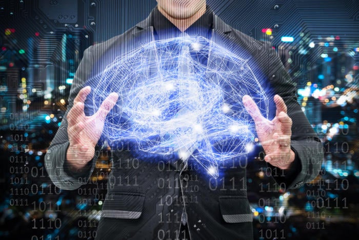 artificial intelligence / machine learning / binary code / virtual brain