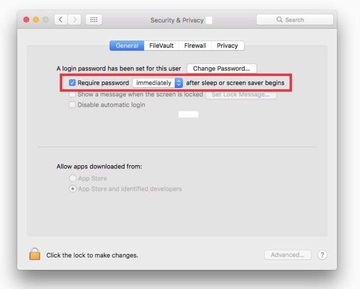 2. require password