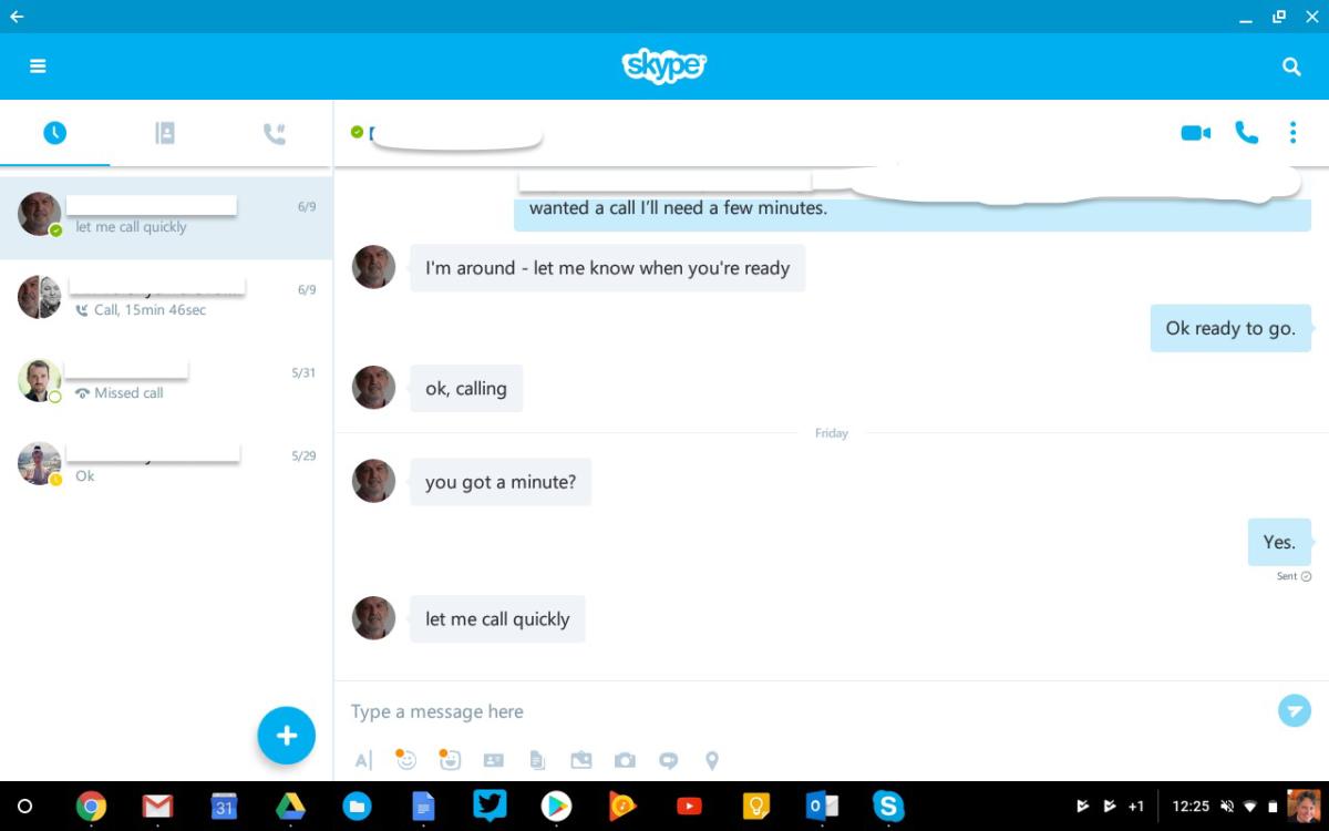 android apps chromebook skype