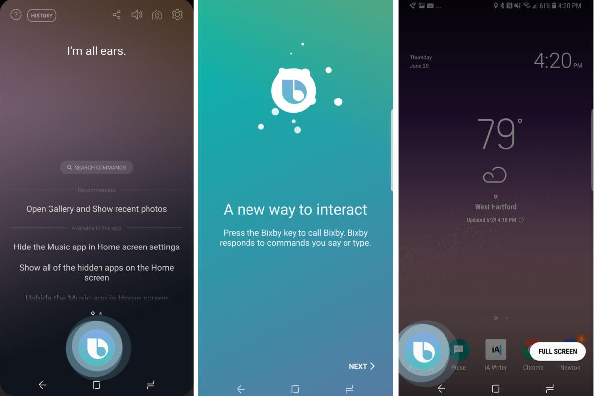 bixby home screen