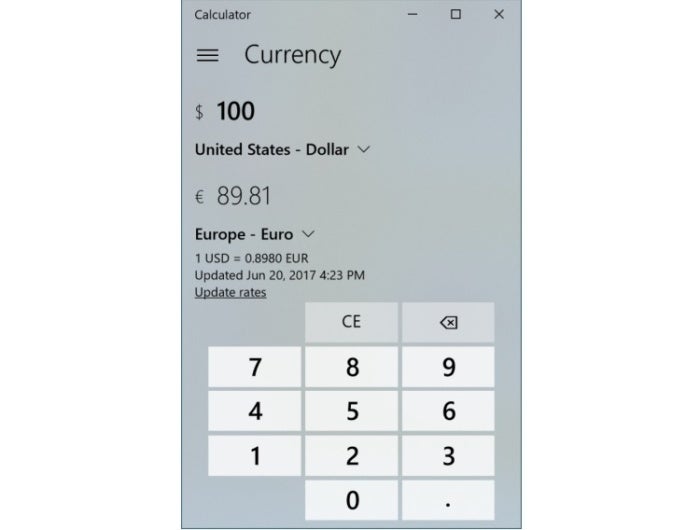 calculator currency converter