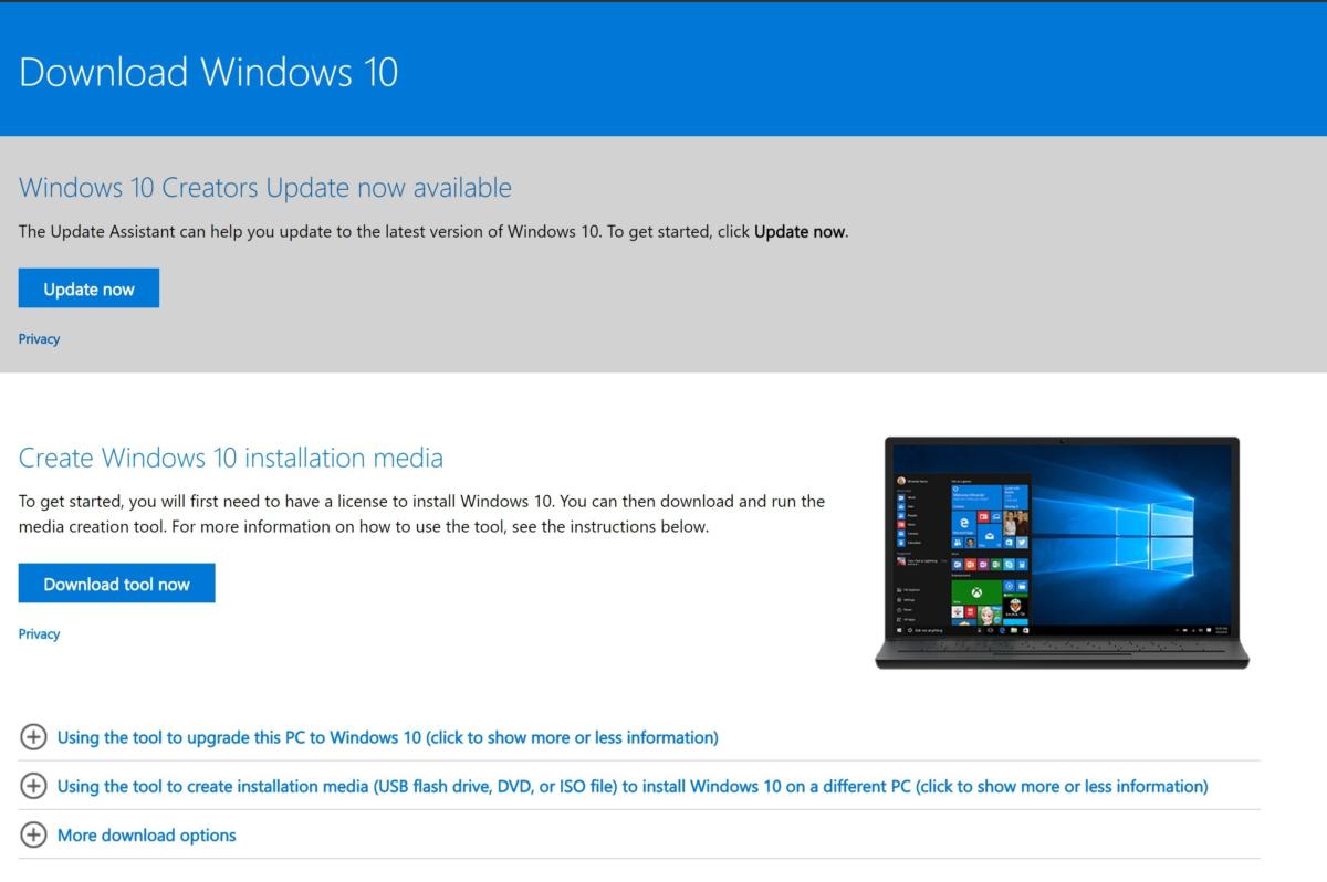 windows 10 download tool microsoft.com