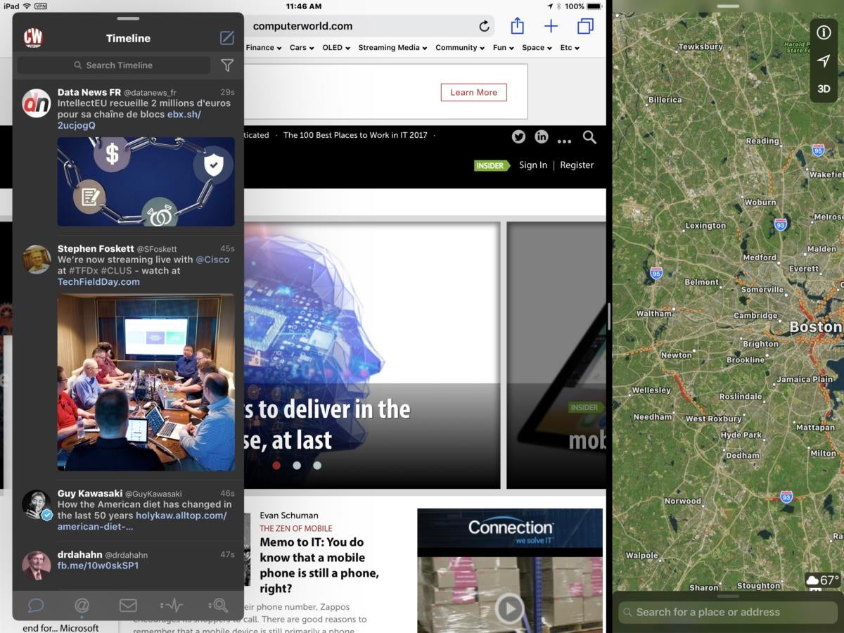 Split View with Slide Over