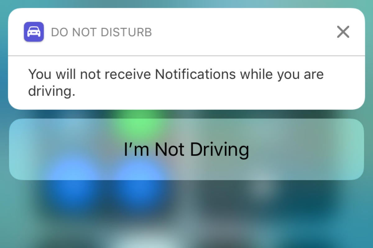 ios 11 do not disturb while driving