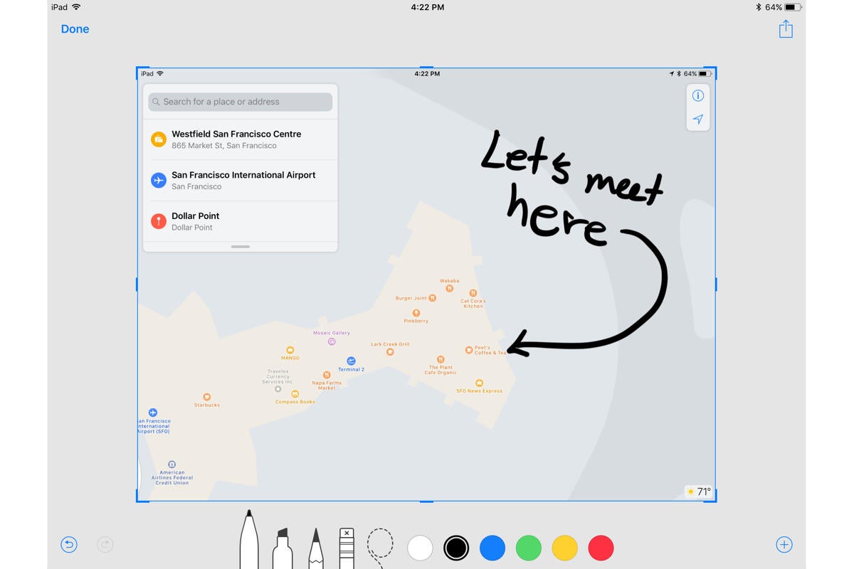 ios 11 screenshot markup