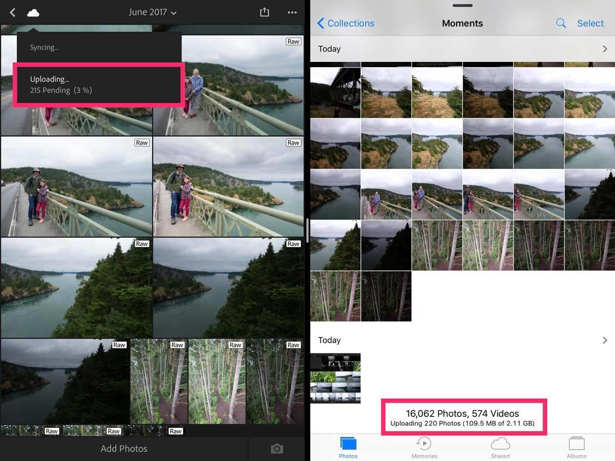 ipad photo sync