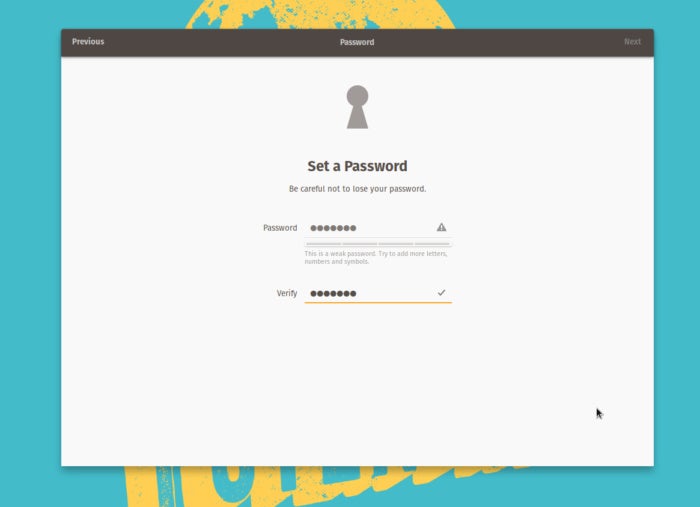 linux pop os gnome create user password