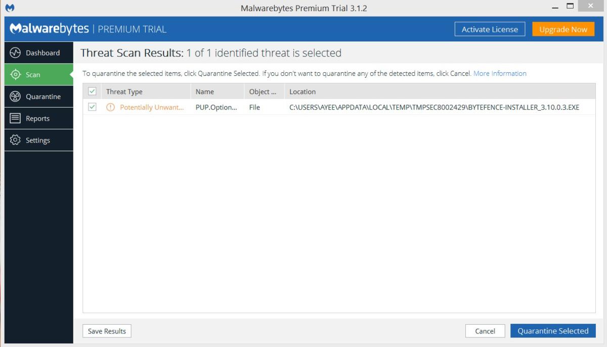 malwarebytes removal tool windows 10