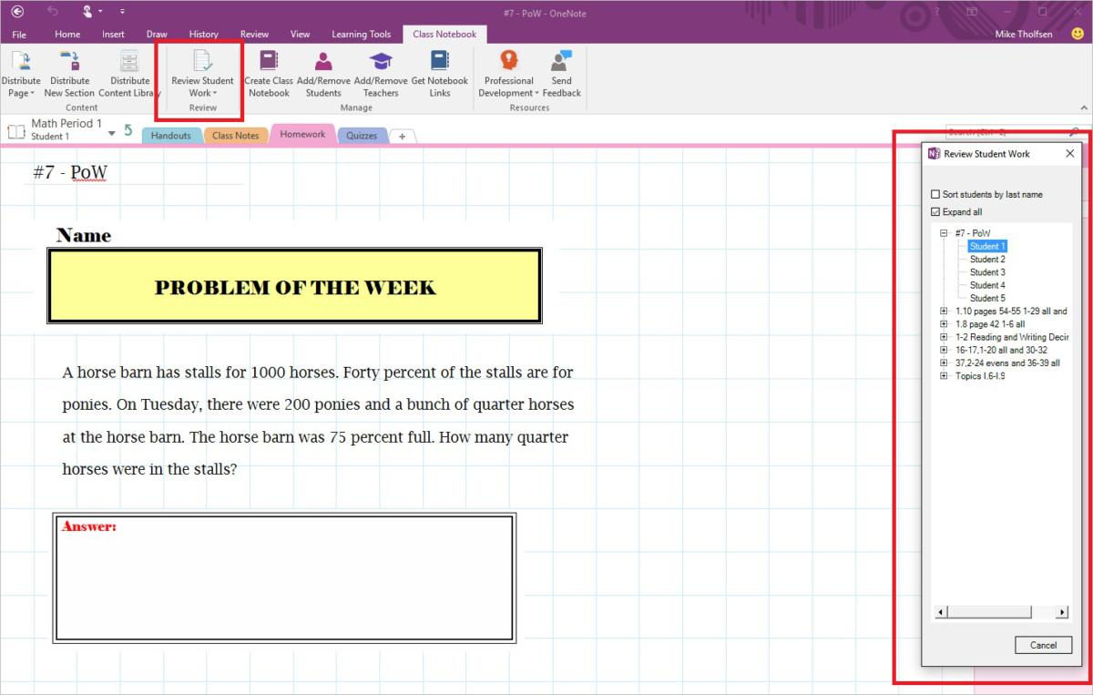 use of onenote