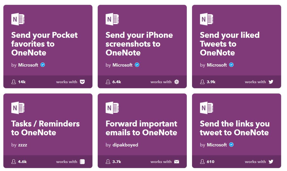 one note add ins onenote ifttt