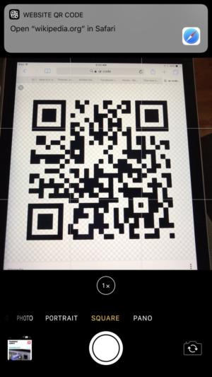 qr code ios11 url recognition