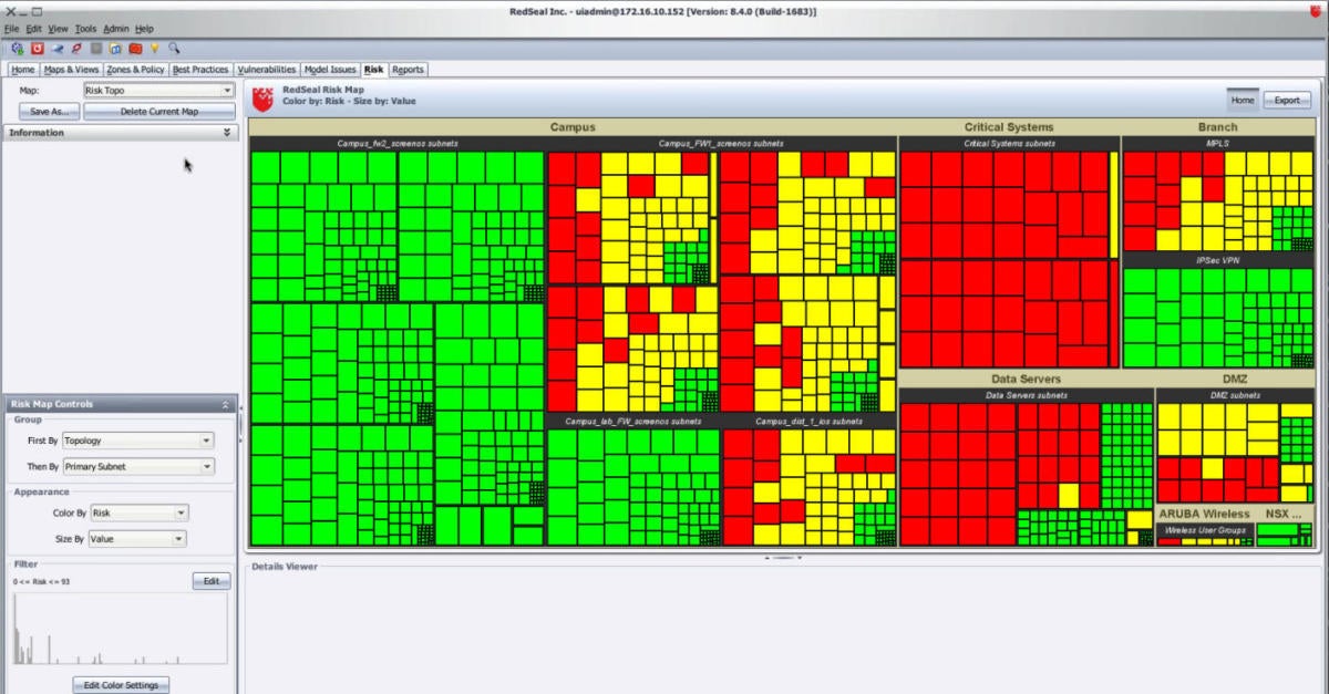 RedSeal Risk Map