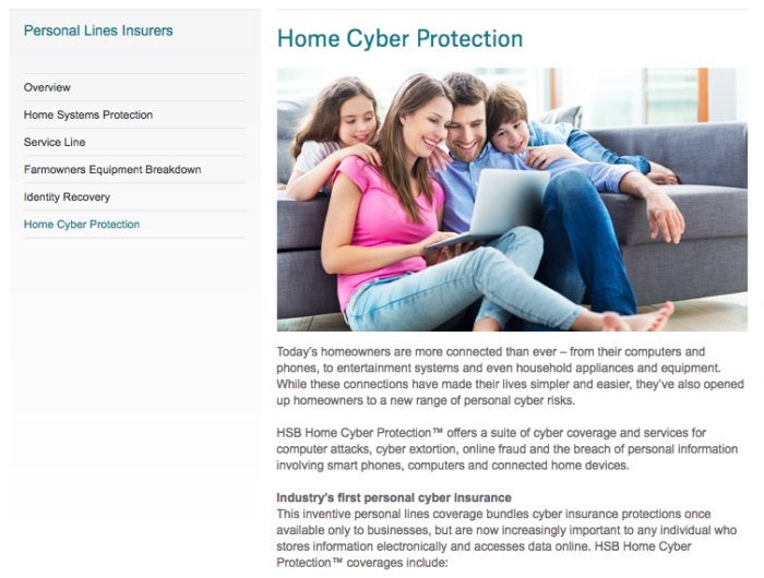 screenshot munich re website