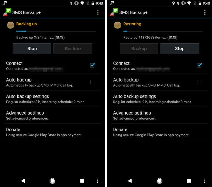 sms backup restore android