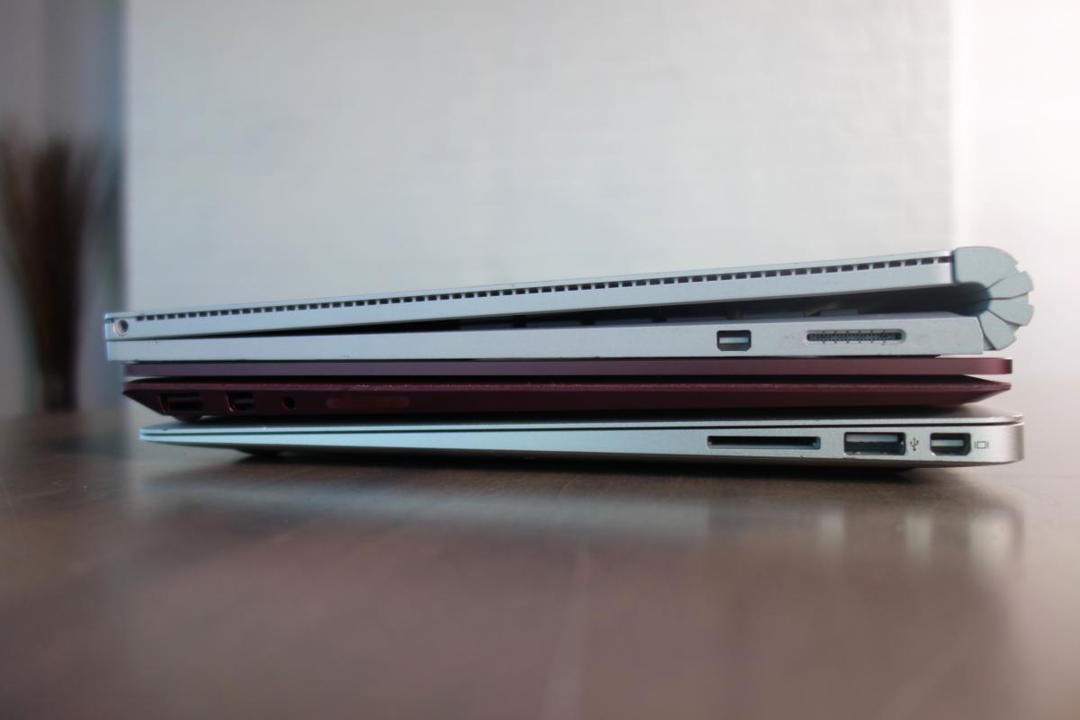 Surface Laptop thickness comparison