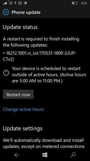 windows phone update