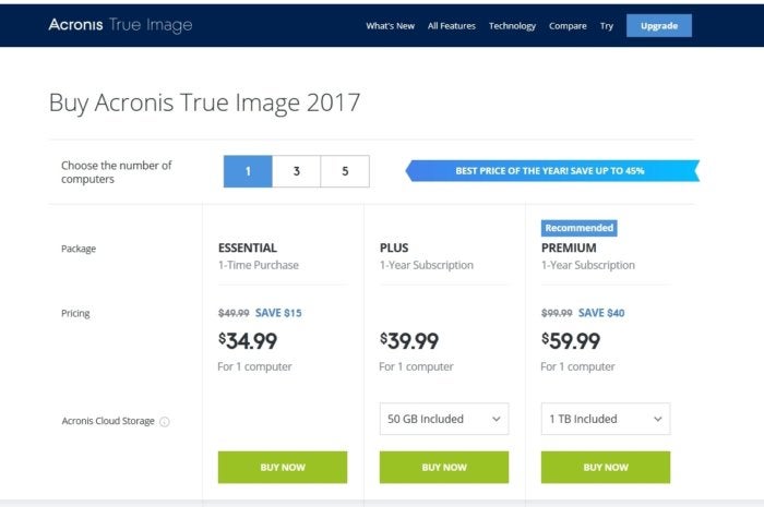 acronis true image 2017 coupon