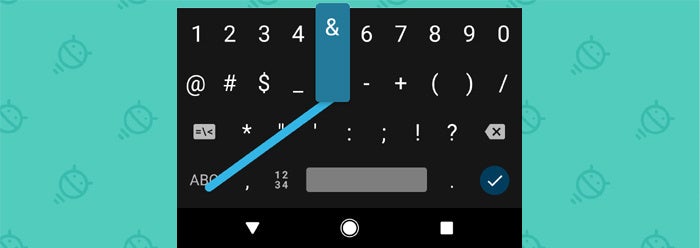 Android Keyboard Shortcuts: Symbols (1)