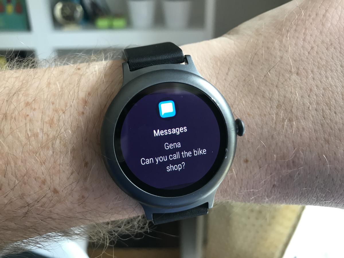 android wear iphone message