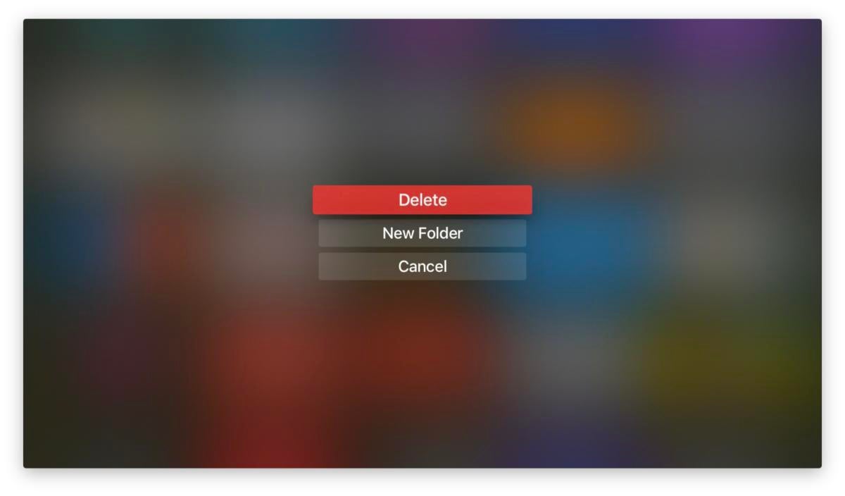 apple tv delete apps