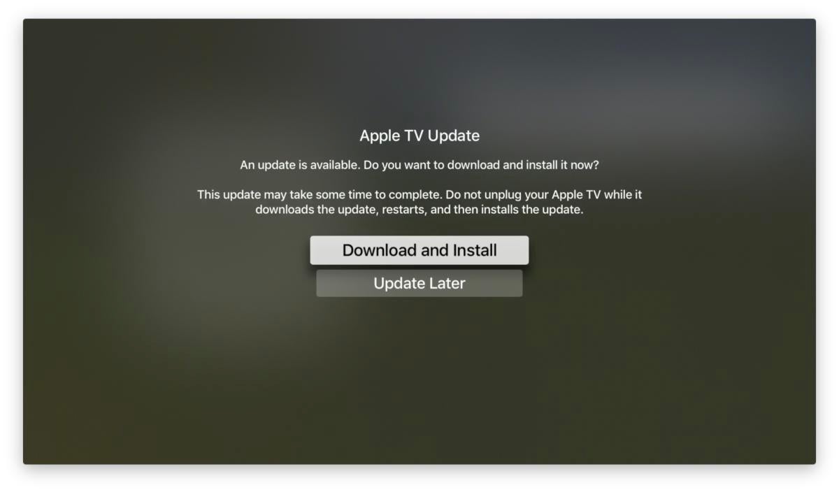 apple tv update