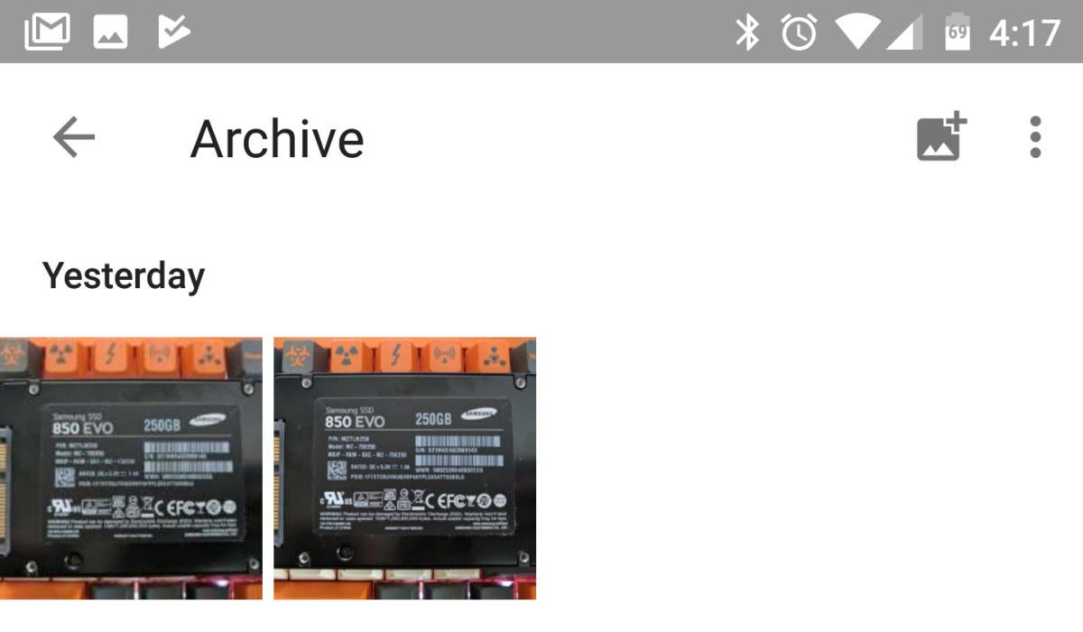 Google Photos archiving