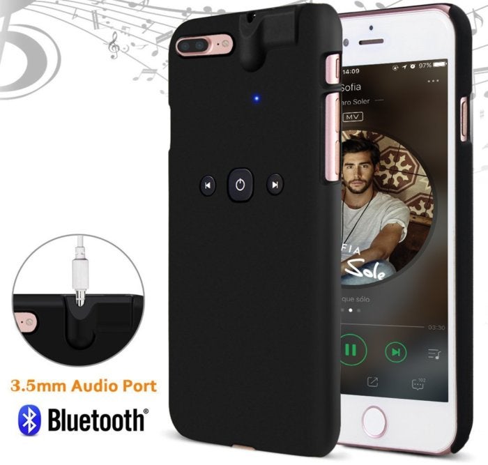 comsoon bluetooth case iphone 7 headphone jack