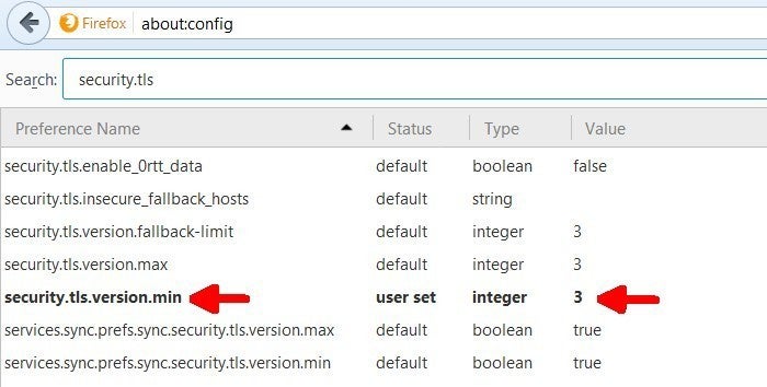 firefox.config.tls.versions