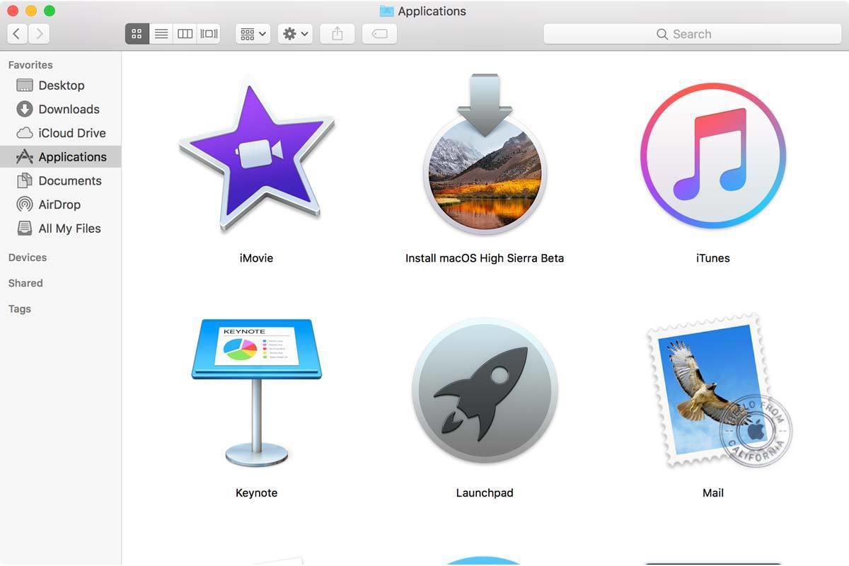 mac os high sierra installer app download