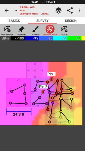 IBwave Wi-Fi - heatmap [iBwave]