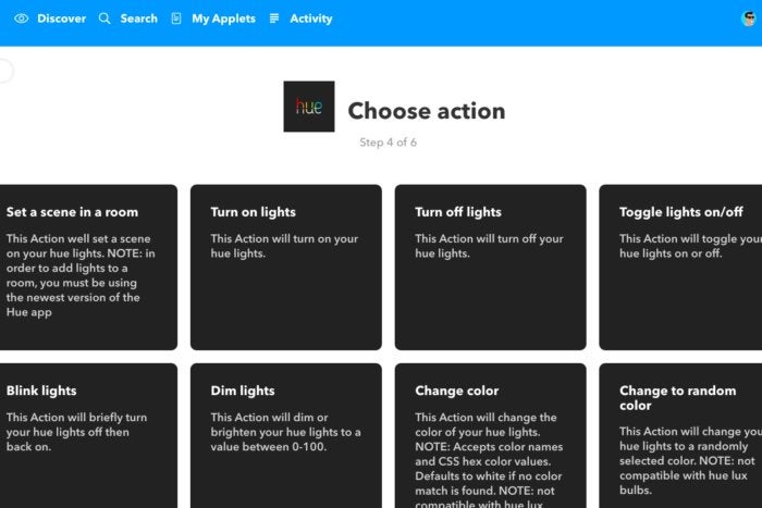 ifttt action