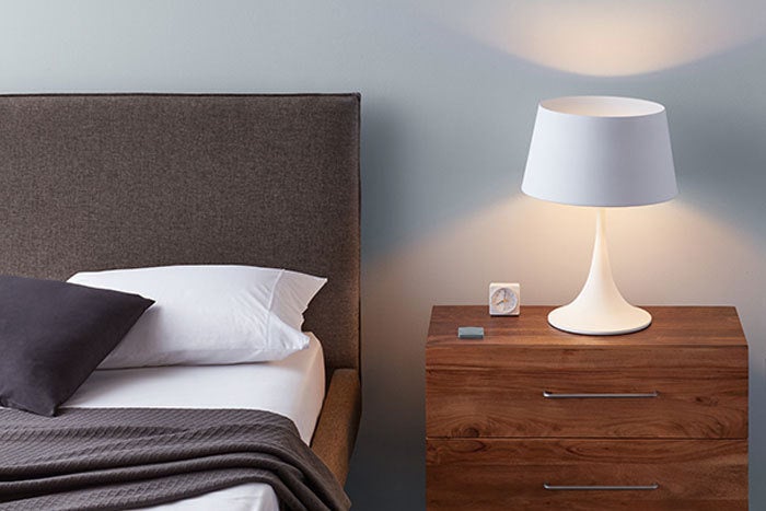 Logitech POP Button bedroom scene