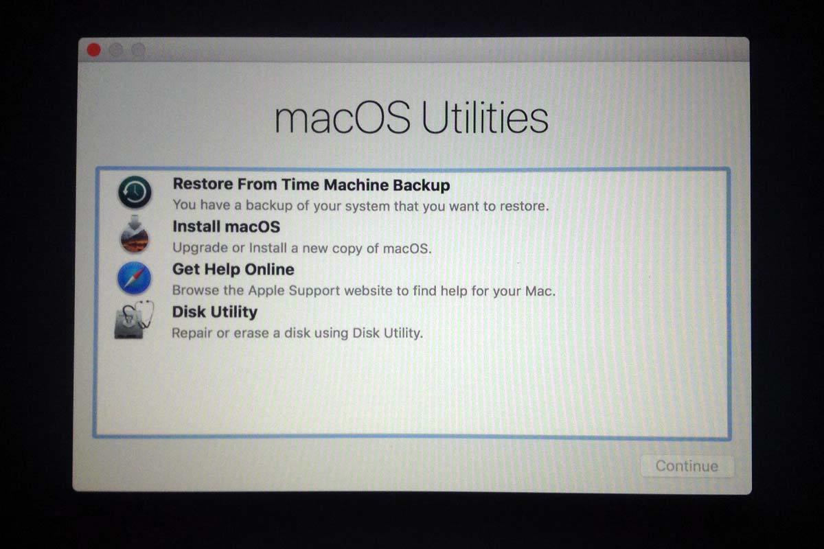 mac os: make startup disk for os install