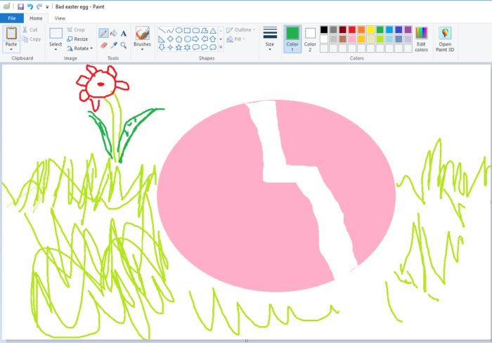 microsoft paint scene