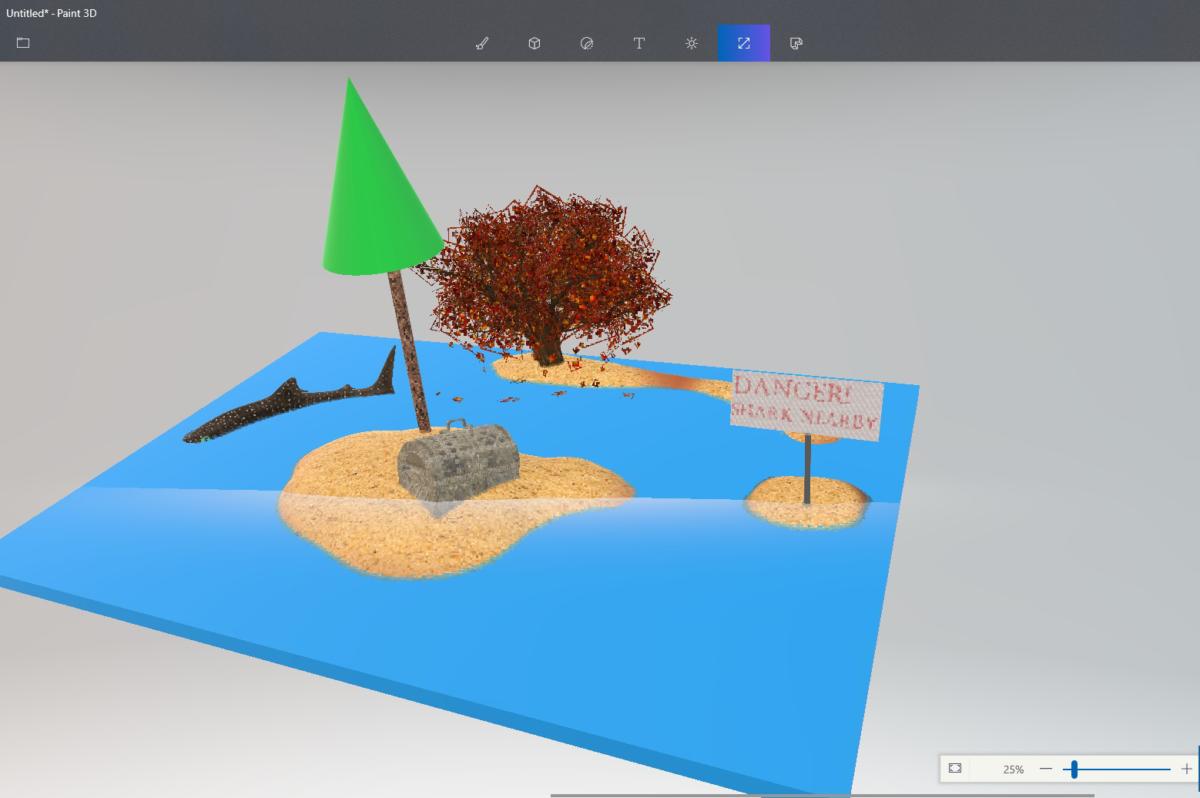 how to access layers ms paint 3d