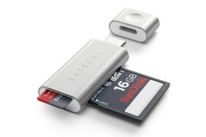 satechi typec micro sd reader silver 5