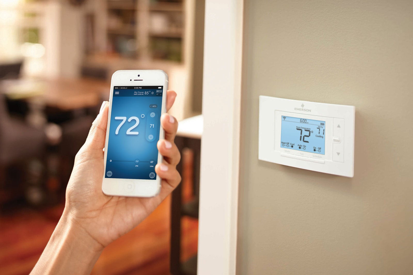 Emerson Sensi Thermostat Review Traditional But With Smart Features 