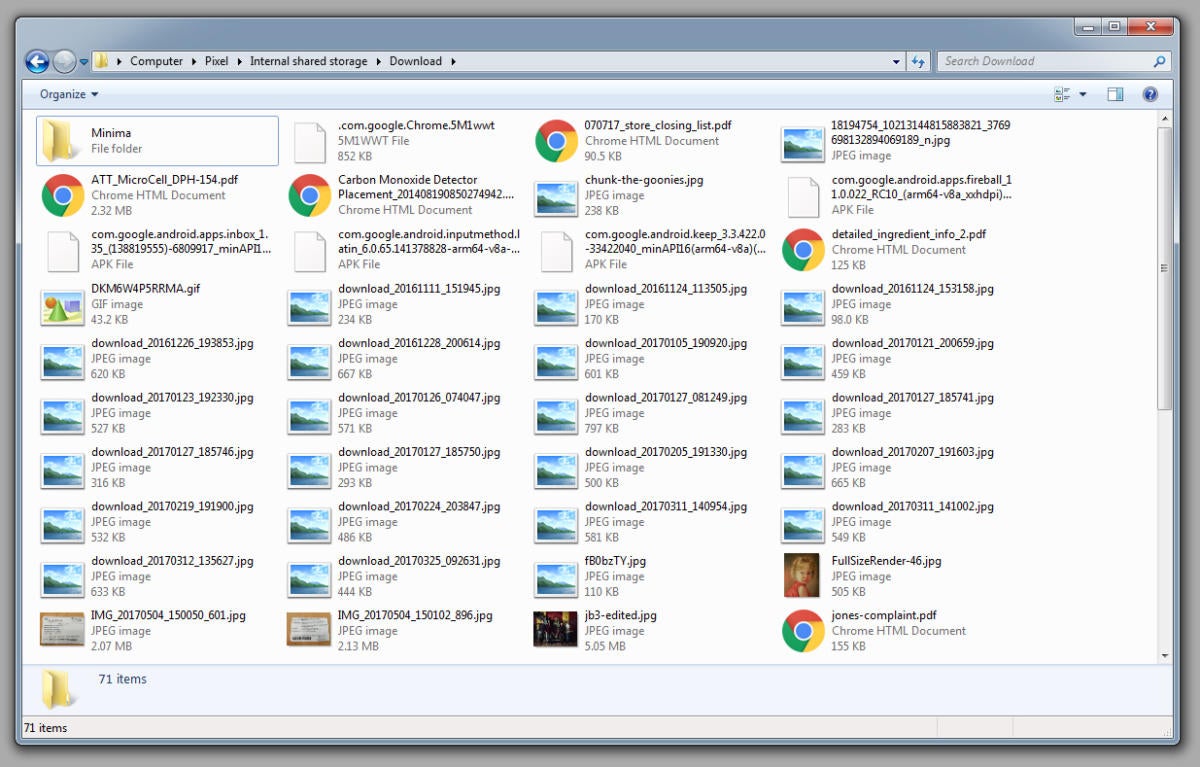 share files from android to windows