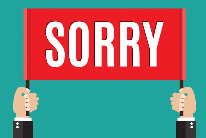 3 dont apologize