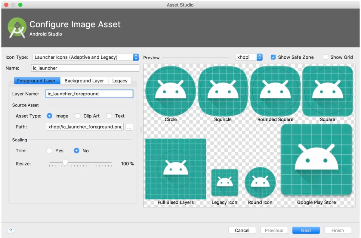 android icon android studio