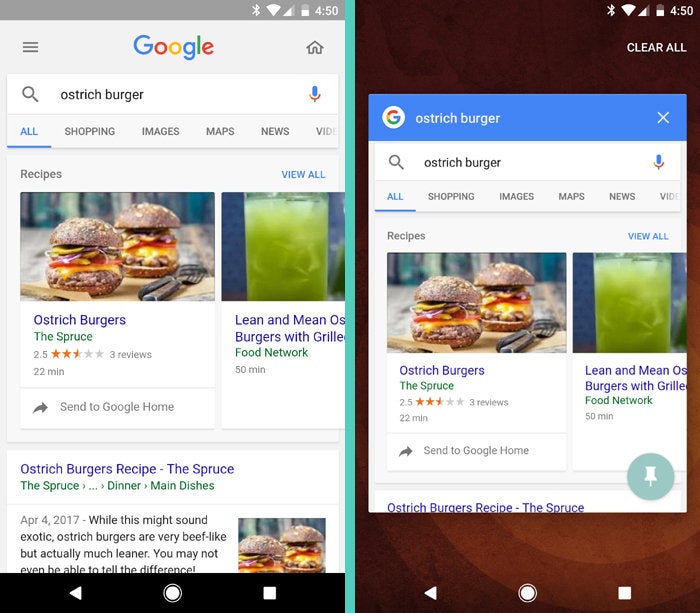 Android Search: Google App